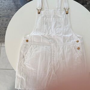 Universal Thread White Denim Overalls